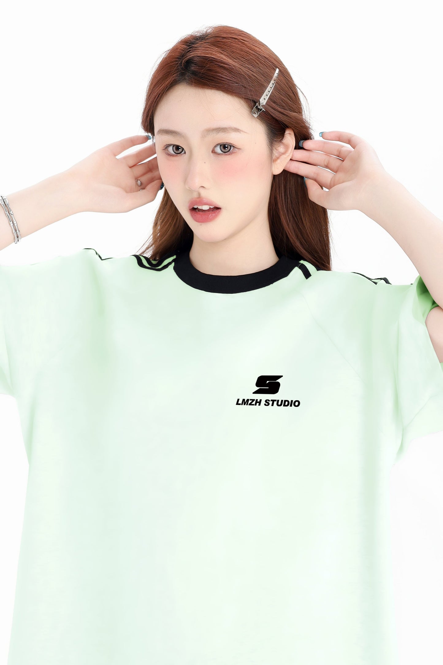 Oversized T-Shirt with Contrast Trim