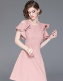 ピンクのベラミードレス