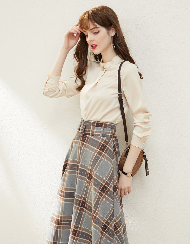 Elegant Check Two-Piece