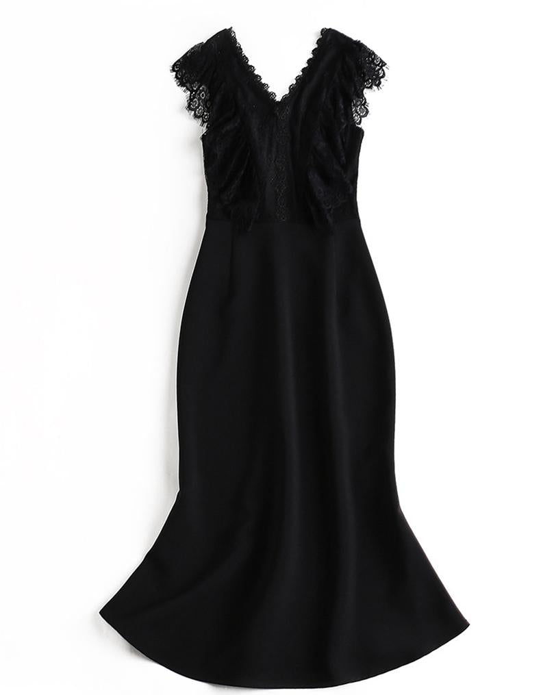 Black Fishtail Dress