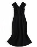 블랙 피쉬테일 드레스
