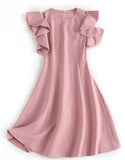 ピンクのベラミードレス