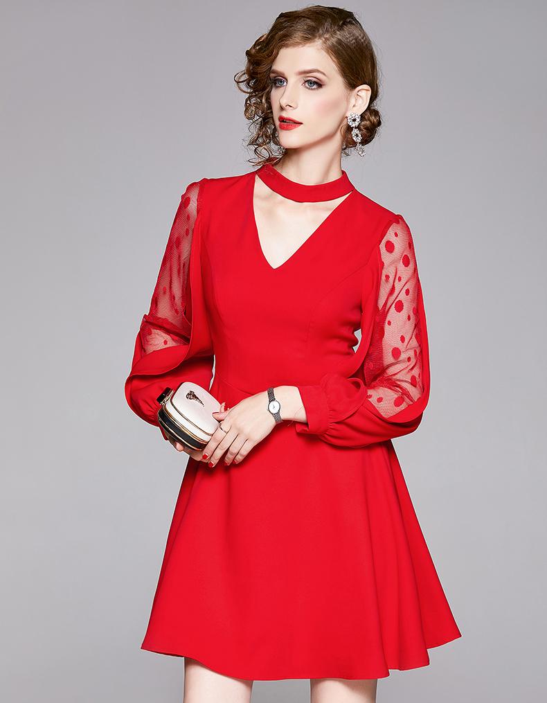 Red Anthurium Dress