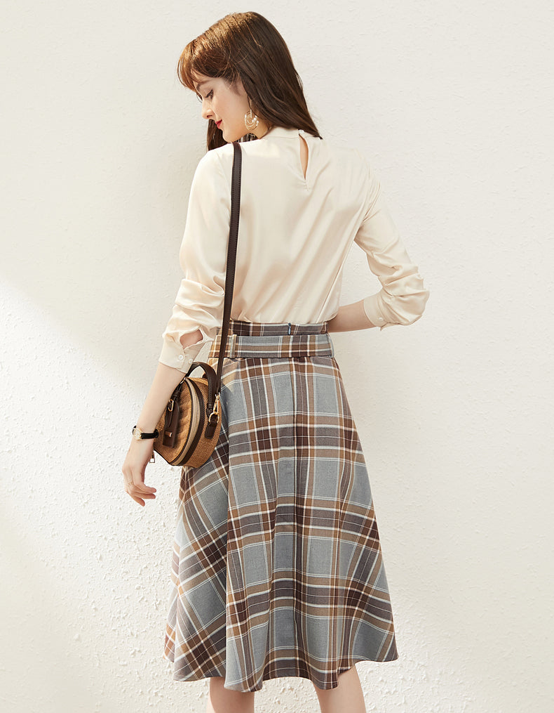 Elegant Check Two-Piece