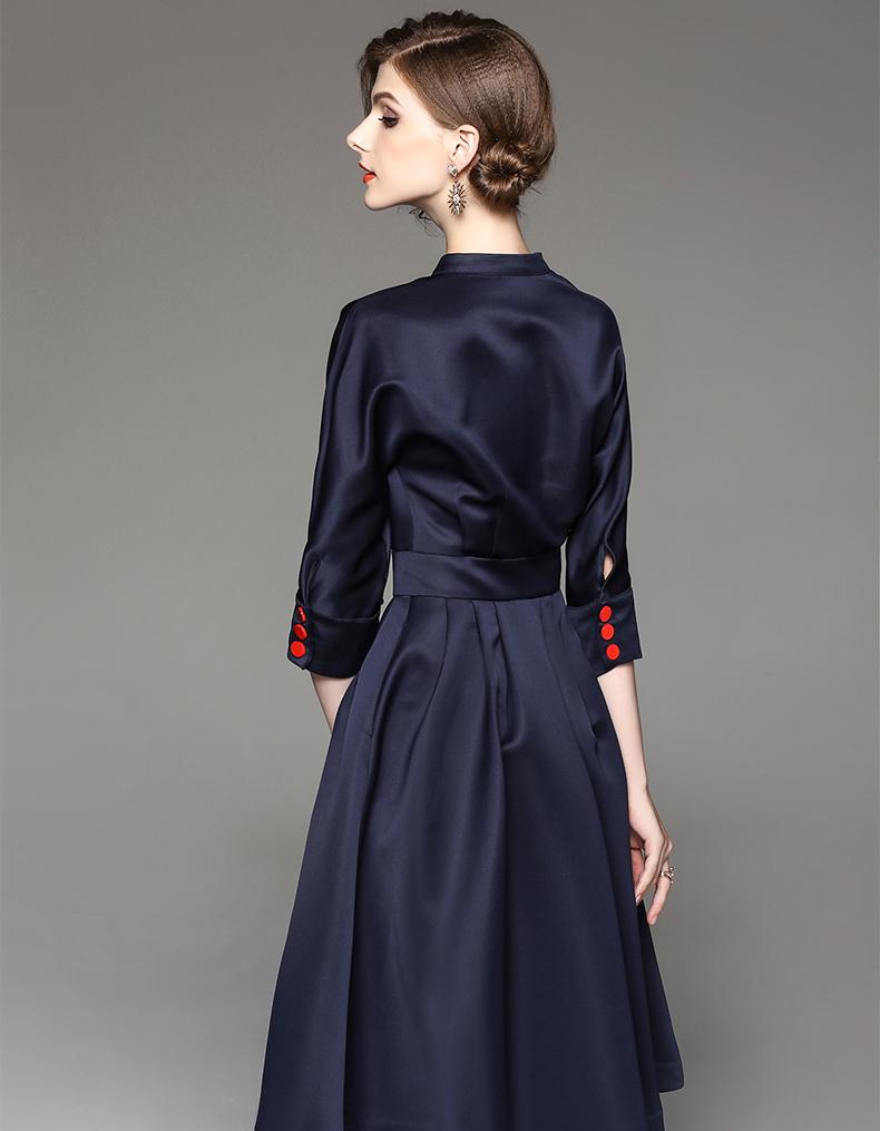 Robe Hepburn bleue